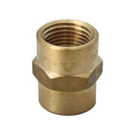 JMF 3/8 in. FPT X 1/4 in. D FPT Brass Reducing Coupling 4505152